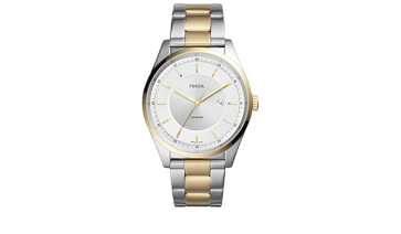 Cinturino per orologio Fossil FS5426 Acciaio inossidabile Placcato oro 22mm